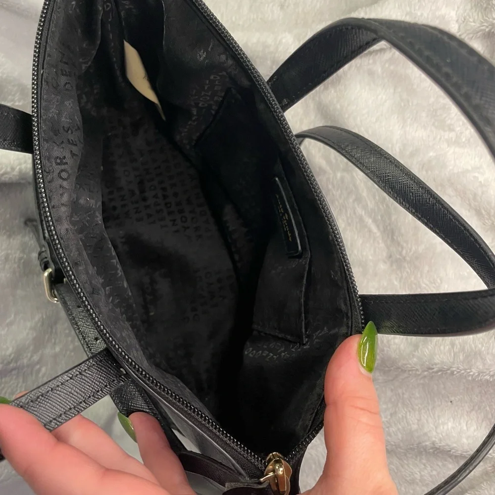 Kate Spade Black Glitter Crossbody Bag Two Way with Gold Hardware EUC - Picture 15 of 16